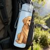 1PC Golden Retriever Dog Bust Print 750ml Color Plastic Sports Water Bottle Leakproof Flip Straw Lid For Sports Office Home Use