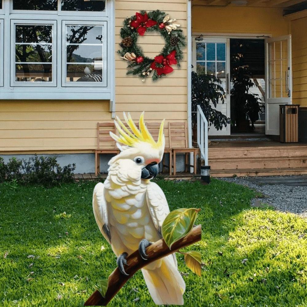 Acrylic Bird Garden Pile Cute Animal Mini Figurine Crafts Garden Stake Courtyard