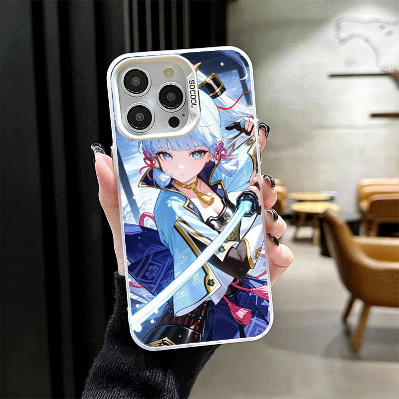 Genshin Impact Kamisato Ayaka Soft Phone Case for iPhone 15 16 17 Pro Max 17Air 16E 14 Plus 13 12 Mini Shockproof Cover Back She
