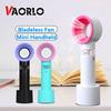 VAORLO USB перезаряжаемый портативный безлопастной вентилятор ручной мини-кулер без листьев удобный вентилятор с 3 уровнями скорости светодиодный индикатор мебель