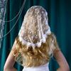 Round Lace Head Scarf Veil for Girl Hair Scarf Hair Decors Church Hair Scarf Headbands Ethnic Wedding Bride Headpiece