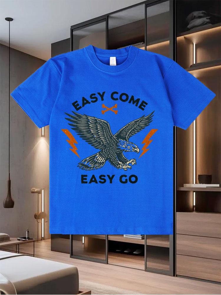 2025 Summer Best - Selling New Men's Pure - Cotton T - Shirts with a Cool and Rebellious Look Trendy Short - Sleeve Tops