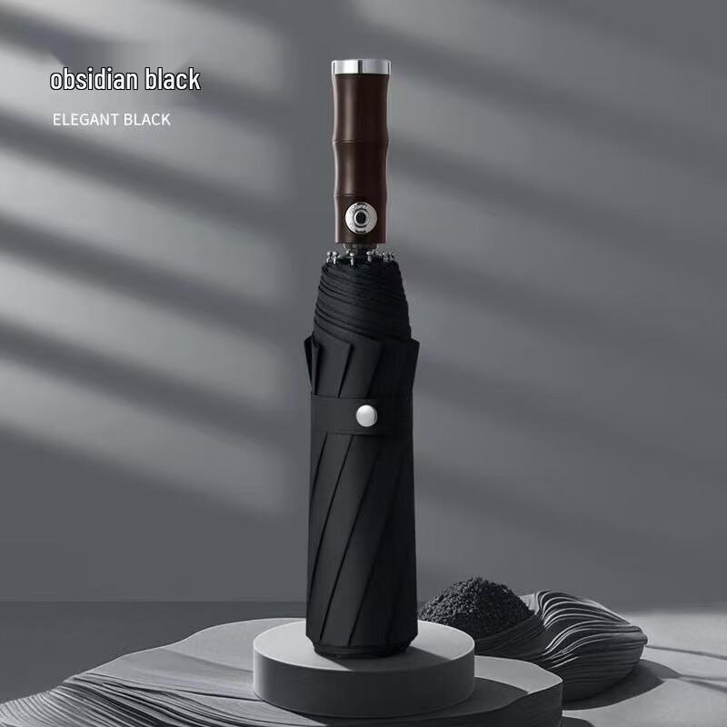 Премиальный автоматический зонт OIMG с бамбуковой ручкой