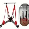 1pc BDSM Sex Swing Red Swing With Five Straps Sex Toys For Men And Women, Sm Bundle Bondage Split Leg Straps