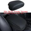 Мягкая кожаная накладка на подлокотникДля Toyota Tacoma 2016-2024 Накладка на поверхность подлокотника центральной консоли автомобиля Отделка Аксессуары