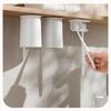 Wall Mounted Toothbrush Holder Bathroom Storage Rack No Drilling Required Self Adhesive Bathroom Organizer Shelf