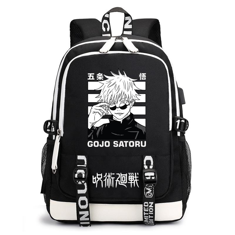 Jujutsu Kaisen Принт Школьный рюкзак Повседневный Аниме Daypack для Мальчиков Девочек Школьная сумка Легкий
