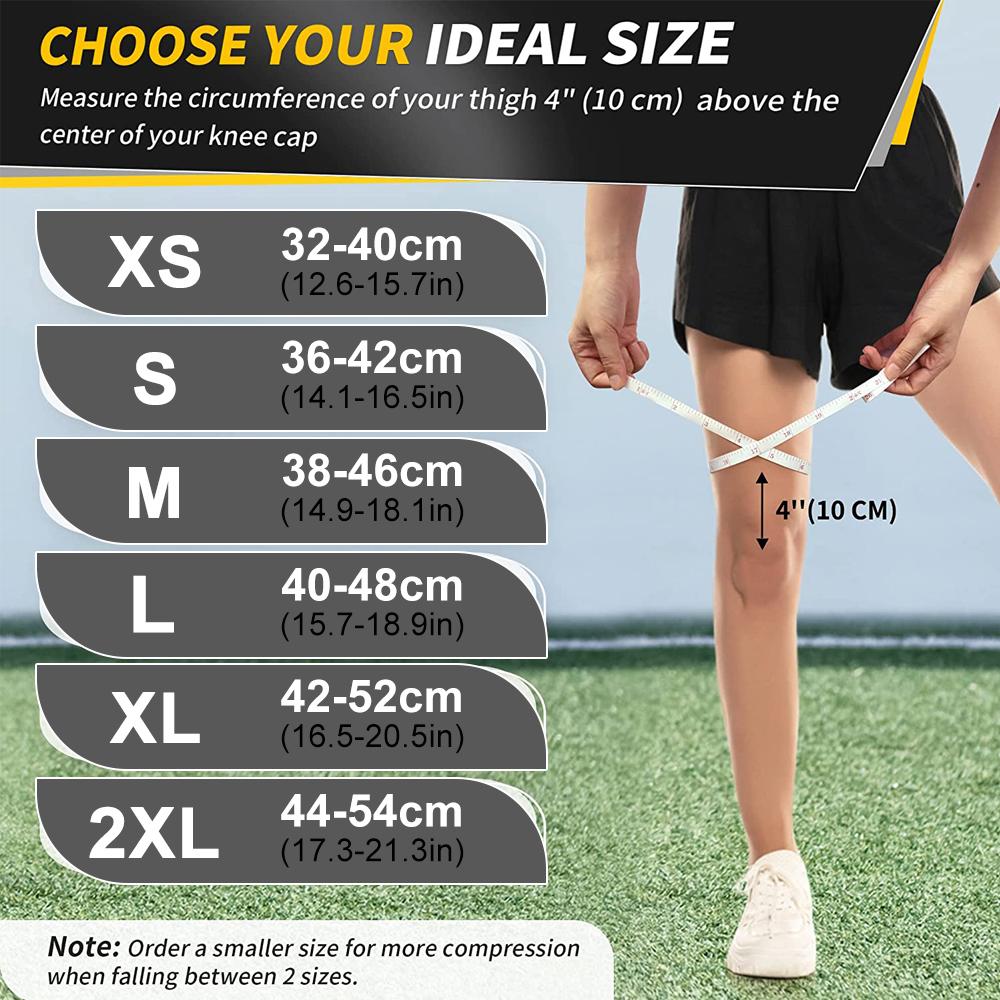 1PC Full Leg Compression Sleeve Knee Thigh Calf Support For Arthritis Pain Relief Running Basketball Men Women