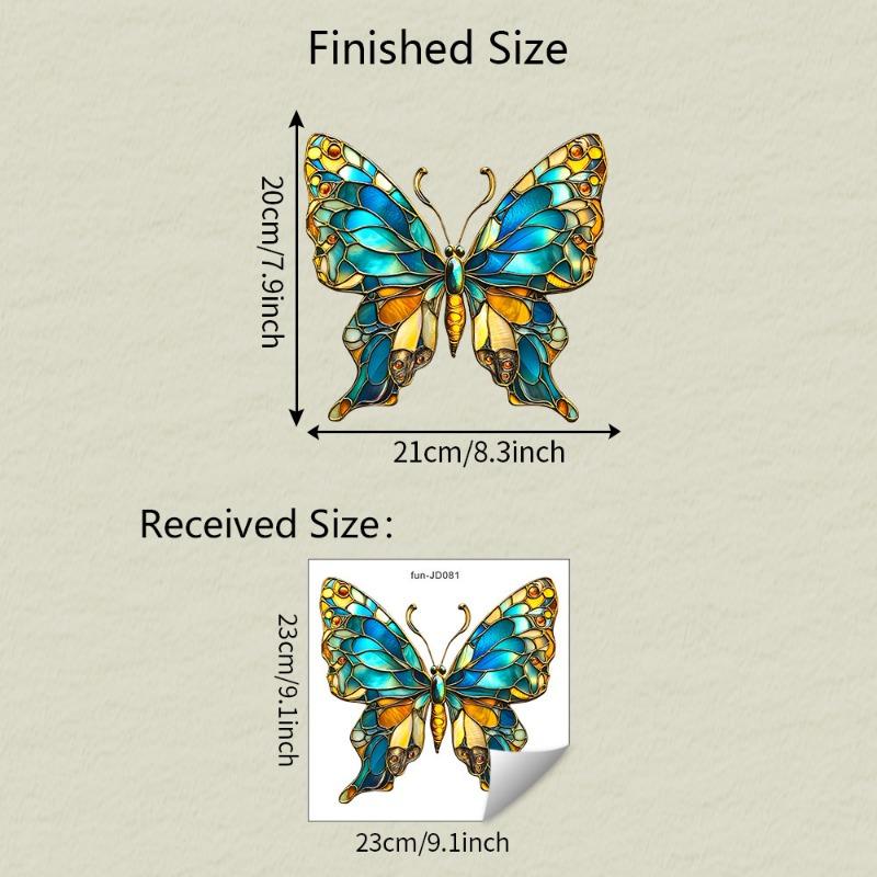 Painted Butterfly Balcony Glass Window Home Beautification and Decoration Electrostatic Uv Window Sticker
