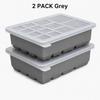 Multi Size Silicone Ice Cube Tray With Lid 13 Cavity Stackable Ice Maker Mold For Whiskey Cocktail And Fruit Drinks