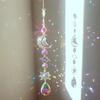 Star Sun Catcher Faux Crystal Prism Rainbow Maker Stars And Moon Colorful Hanging Suncatcher for Window Home Garden Decoration