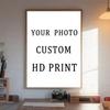 Индивидуальный постер на холсте с фотографией, персонализированное настенное искусство без рамки для домашнего декора, свадеб, подарков, печать на холсте для спальни, гостиной, офиса и ванной комнаты, картин