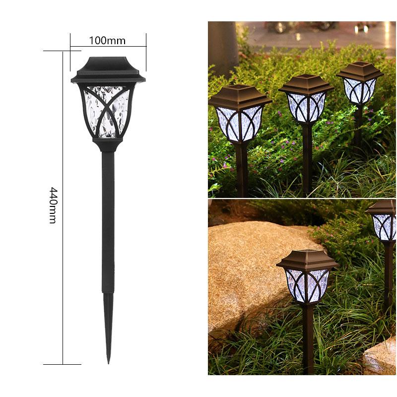 Vogue Yard Газон Ночной светильник Газонный светильник Освещение дорожек на солнечных батареях Водонепроницаемый светодиодный ландшафтный декор Внутренний двор Сад
