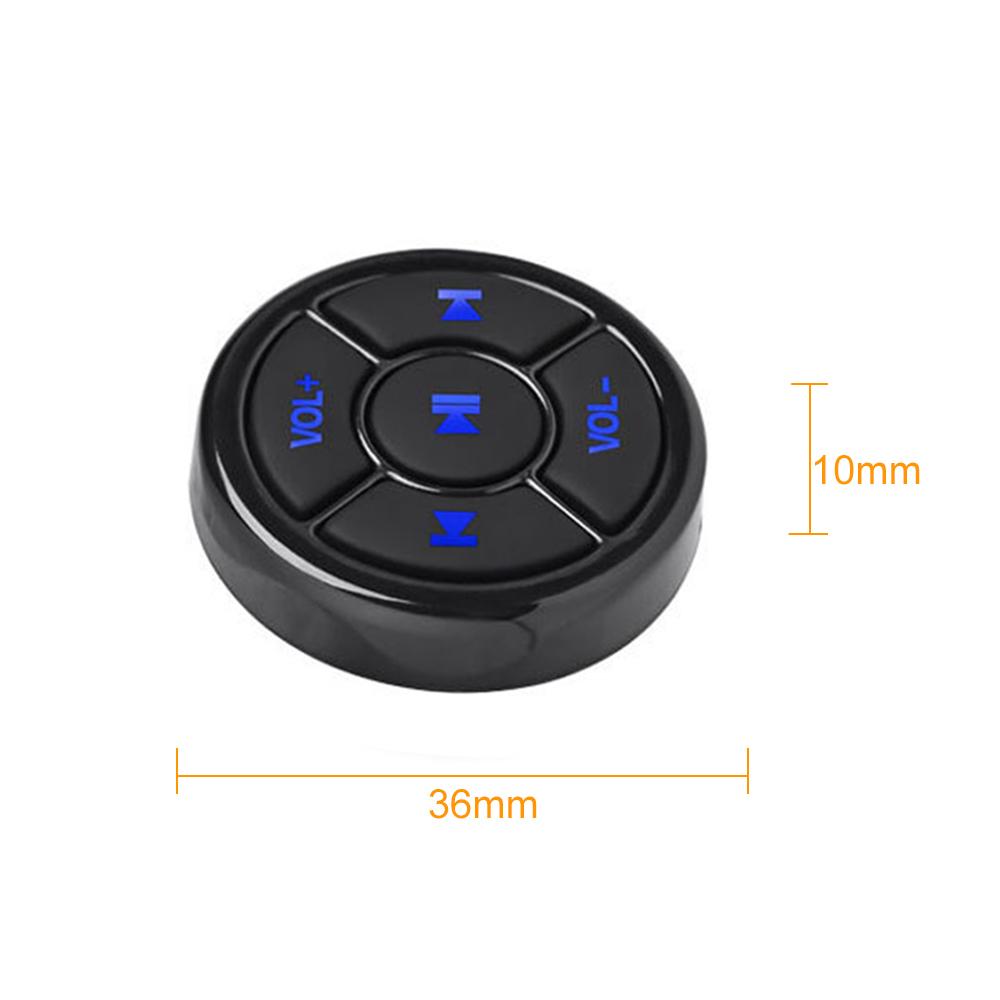 Автомобильный беспроводной Bluetooth Медиа-кнопка Пульт дистанционного управления Автомобильный руль Пульт дистанционного управления Руль мотоцикла Велосипед MP3 Воспроизведение музыки для телефона IOS Android
