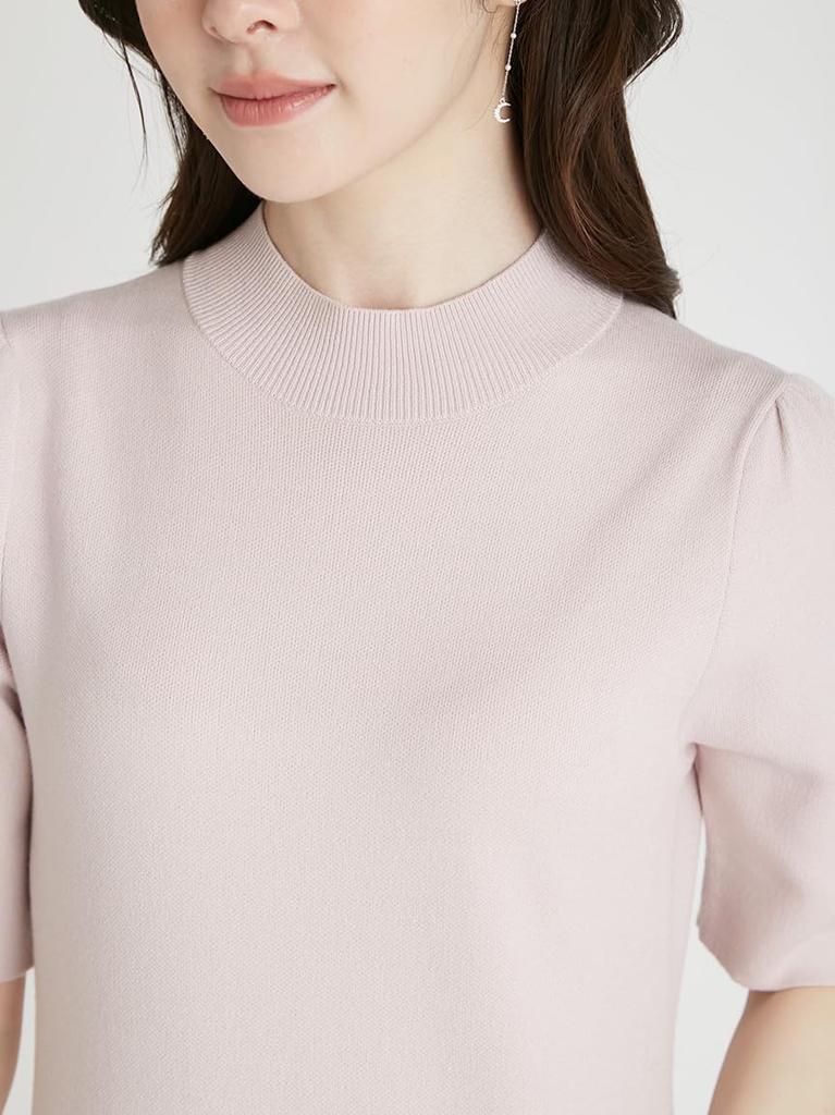 Плиссированное трикотажное платье CWNO254097LPNK36