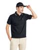 Munsingwear Standard Short Sleeve Polo Made In Golf BK00 Men's Shirt, Houndstooth, Japan, Moisture-Wicking, Quick-Drying, Shirt, MG5SHS05M, Black,