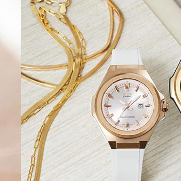 Casio Женские часы BABY-G Серебристые MSG-S500G-7A2PR-person