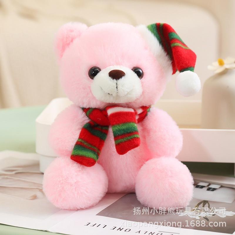 Плюшевая кукла Мишка Пара Шарф Мишка Плюшевая игрушка Кукла Медведь Любви Рождественский Лось Пингвин Серия Старик