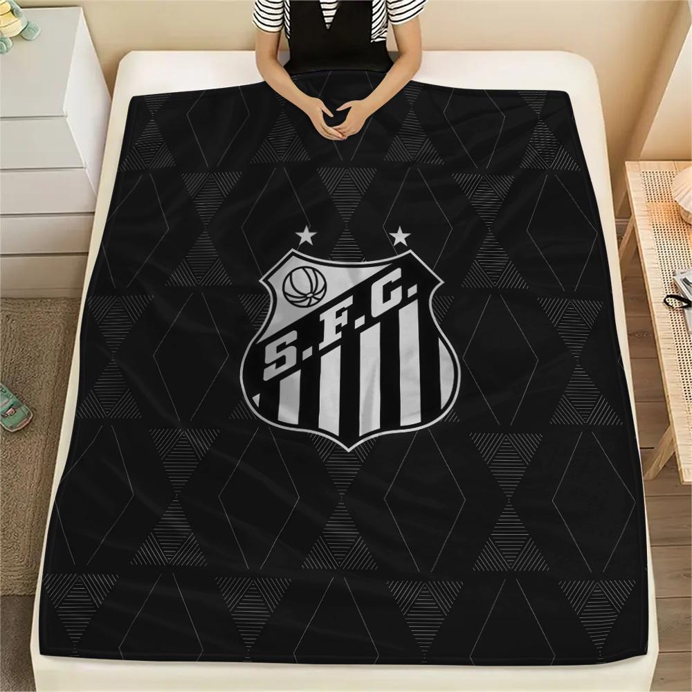 Santos FC Flannel Blanket, High quality Comfortable for All Seasons, Home Decor, Warmth and Comfort
