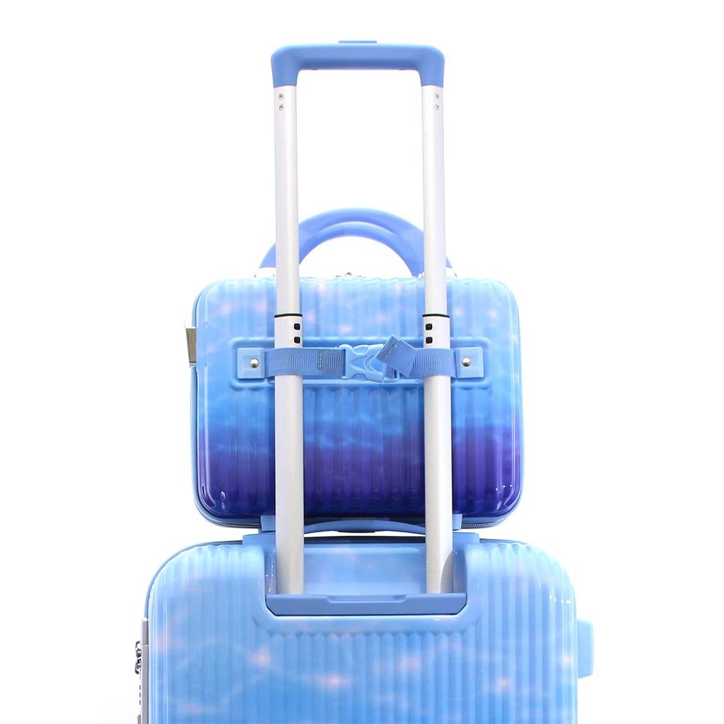 Чемодан с жесткой внутренней молнией TSA Water S размера Siffle, размер LUN2116-48, разрешена ручная кладь, 32 л, см, 2,8 кг, антибактериальный, замок, Sky,