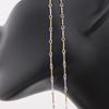14K Gold Filled/S925 Silver Two Tone Link and Bar Chain for DIY Permanent Jewelry Making Necklace Bracelet Findings Components