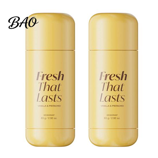 Sensitive Skin Deodorant 1/2Pcs 83G Stick for Men Women, Vanilla & Pistachios Scented Travel-friendly Daily Underarm Care Cream, Long Lasting
