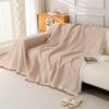 Blankets Knitted Nordic Sofa Towel Solid Color Sofa Cover Full Blanket Striped Room Bedside Home Decoration Picnic Carpet Tablec