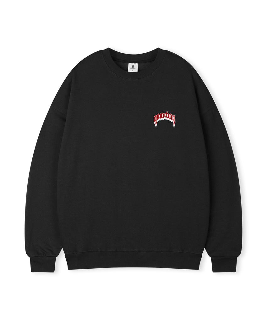 TOPBOY Quantum Oversized Brushed Print Sweatshirt