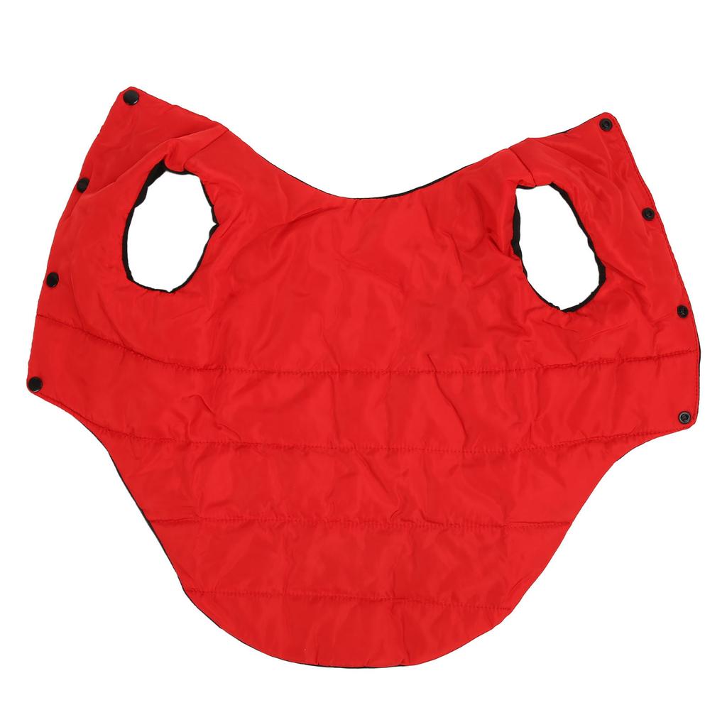Зимнее пальто для собаки, двустороннее, теплое, мягкое и удобное, зимняя куртка для питомца для средних и крупных собак, красная