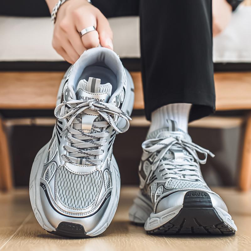 Новая мода мужская обувь Four Seasons удобная обувь для студентов и мальчиков трендовые мягкие подошвы дышащие повседневные кроссовки для бега