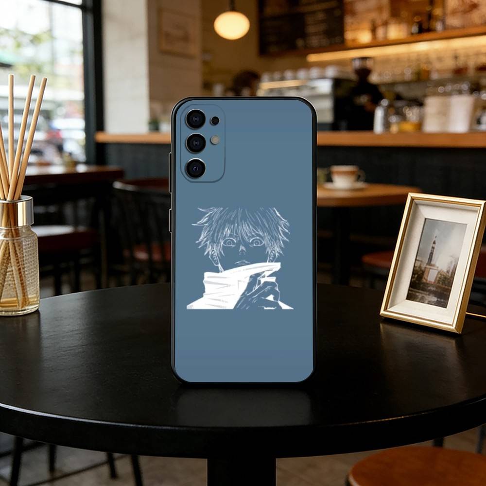 Jujutsu Kaisen - Черный чехол для телефона Сатору Годжо Для Samsung S25,S24,S21,S22,S23,S30,Ultra,S20,Plus,Fe,Мягкий силиконовый черный чехол