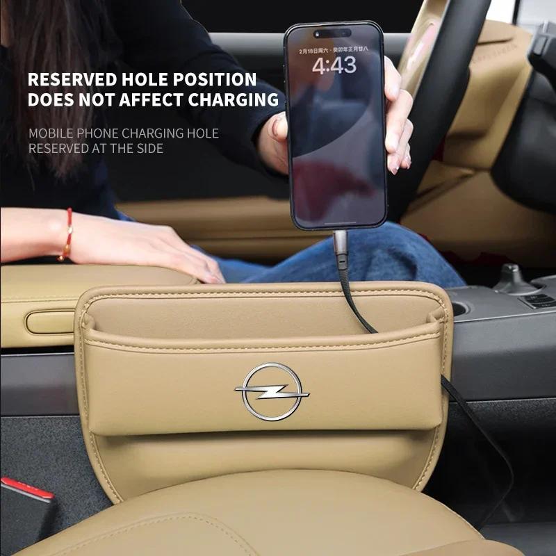 Q1022Q102Car Seat Crevice Gaps Storage Box Seat Organizer For Opel astra h astra j g corsa insignia zafira b vectra c corsa d vivaro