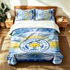 Leicester City FC (19) 3pc set suitable for master bedrooms soft and comfortable an ideal gift for family and friends Includes one duvet cover and two