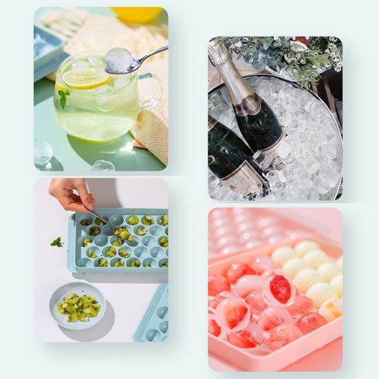 Ледяной шарик с крышкой 33 сетки DIY холодильник 3D круглый лоток для льда кухонные принадлежности