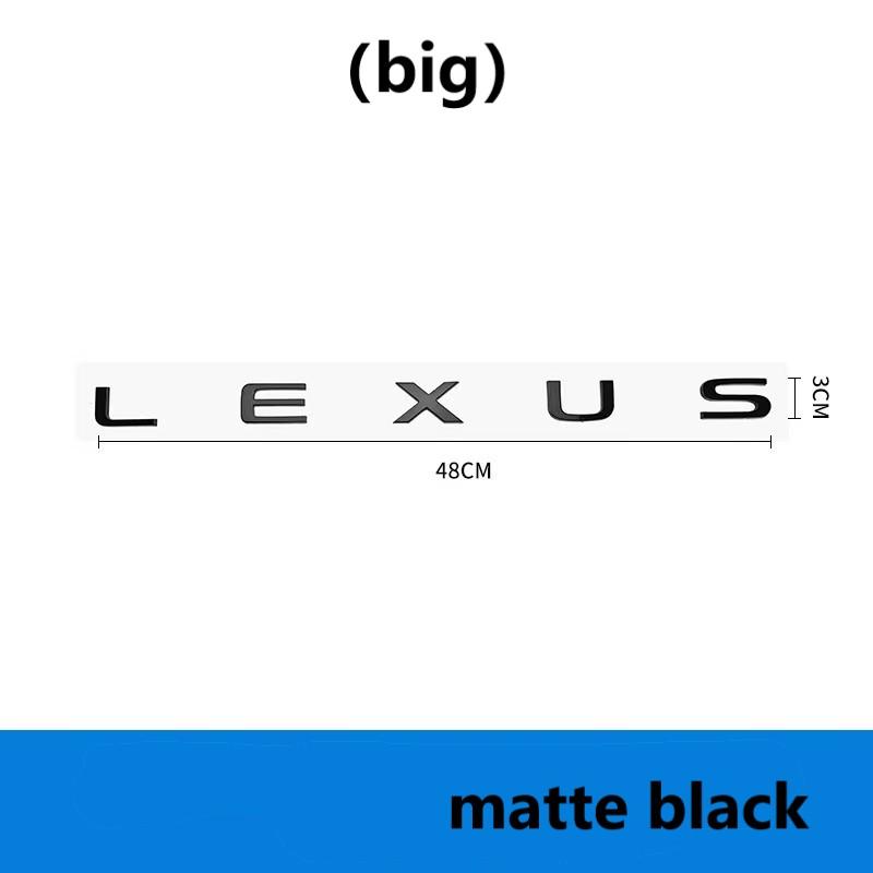 5 English letter stickers Fit for Lexus NX260 RX350 GX550 CT200H IS250 CT IS LS ES NX RX UX GX GX470 RX400 ES300 GS300 F sport UA9