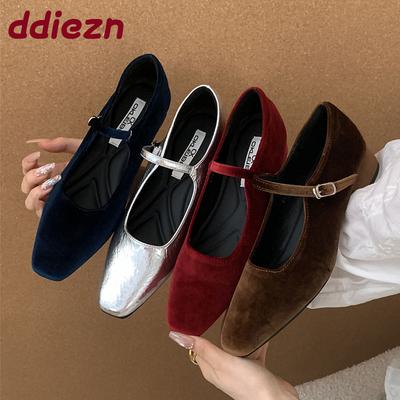 Мода Мода Ремешок с пряжкой Обувь Шелк Женские балетки С обувью Женские неглубокие Мэри Джейн Балетки Обувь для женщин Лето Весна
