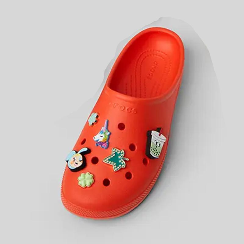Crocs Классические Удобные Однотонные Клоги Женская Обувь Оранжевый 211139-84J