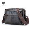 Мужские сумки через плечо из натуральной кожи, диагональные сумки, деловые портфели, повседневные сумки большой вместимости