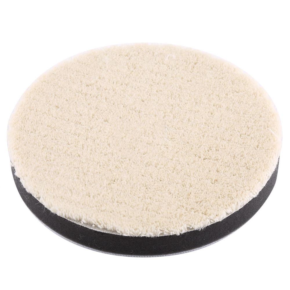3PCS White Waxing Wool Pad Wool Car Buffing Pad New Auto Detailing Pad Auto Detailing