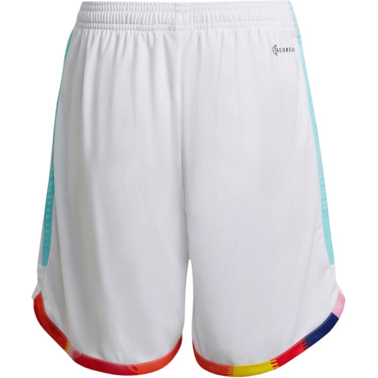 adidas Rbfa A Короткие однотонные футбольные шорты с принтом логотипа и эластичной талией, прямые, мужские шорты белого цвета HD9410