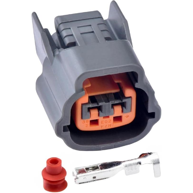 automotive wire connectors 2 Pin Automotive Water Temp Transducer Connector Modified Snail Horn Socket 6098-0135 6098-0137 Car maintenance(Female