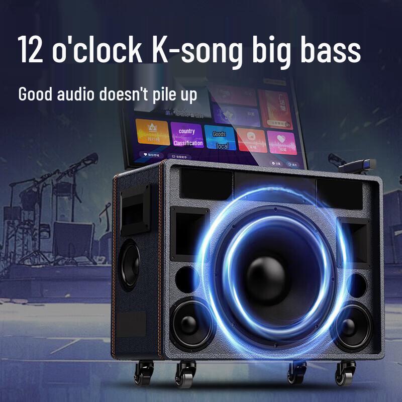 SANSUI Outdoor Karaoke Speaker with Display