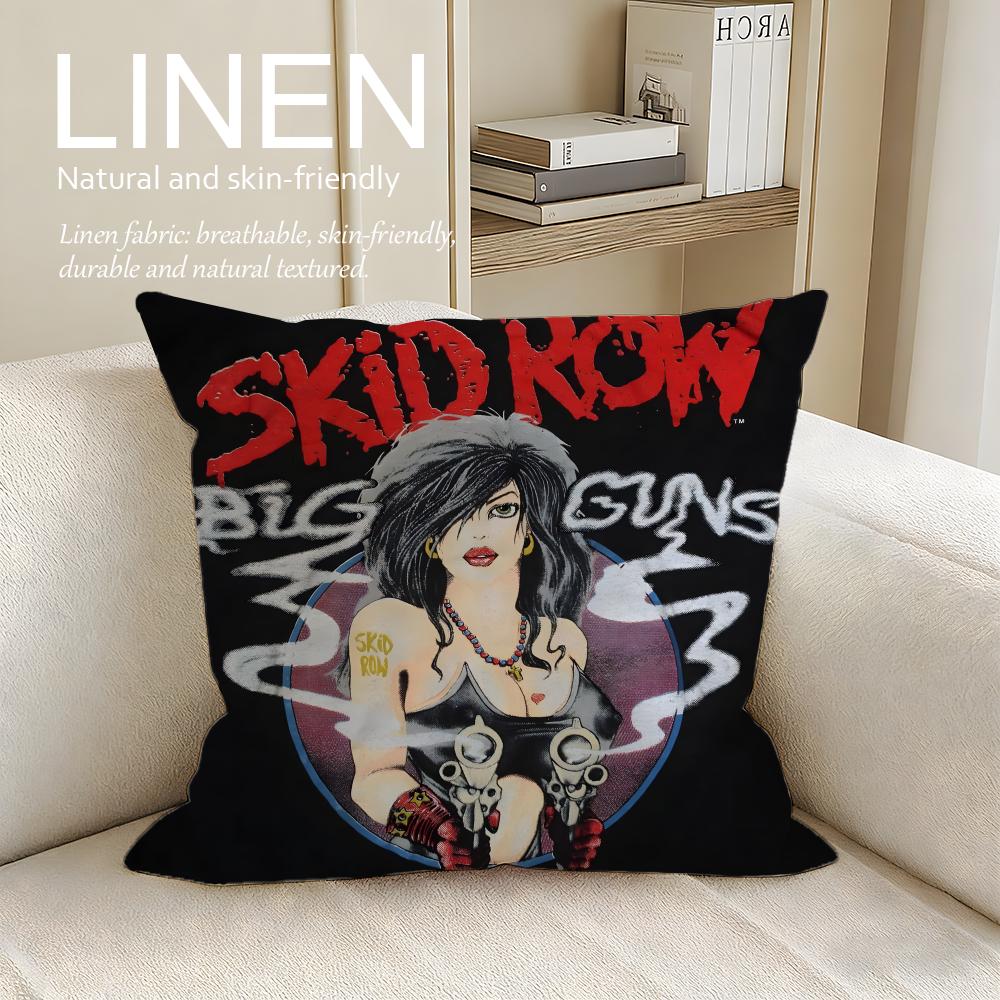 Music Skid Row Cushion Cover Pillowcase Set Pcs x x Breathable Washable Sofa Cushion Cover
