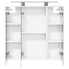 Bathroom Mirror Cabinet White 70 x 14.5 x 70 cm Engineered Wood