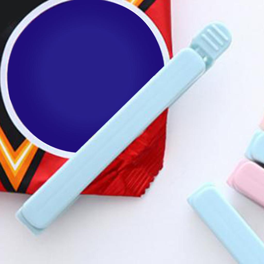 Зажим для герметизации пищевых пакетов Пластиковая упаковка для закусок Хранение Многоразовая Портативная L Синяя запечатывающая клипса для пищевых пакетов Запечатывающая клипса для закусок