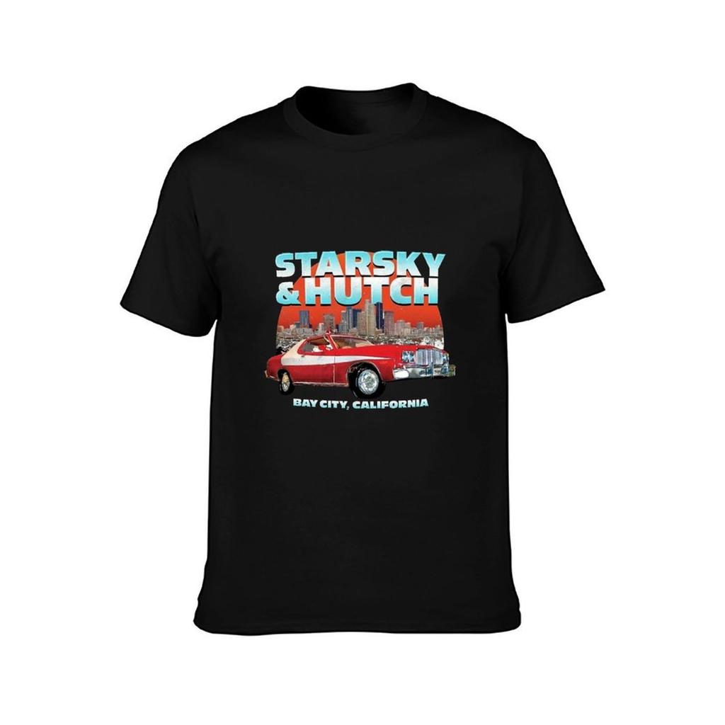EXVXZ Starsky And Hutch The Gran Torino Mens T-Shirt Black