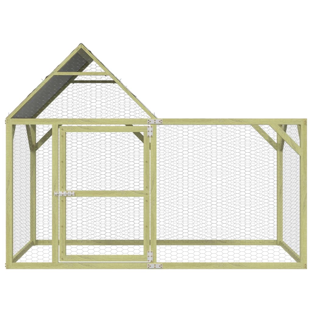 Chicken Coop 200 x 100 x 150 cm Solid Pine Wood Impregnated