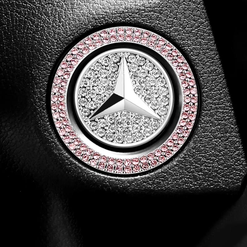 WLX4 1PC Car Diamond-encrusted Protective Cover Auto Interior Accessories For Mercedes Benz A C E S G Class GLC CLE CLA GLB GLS W177