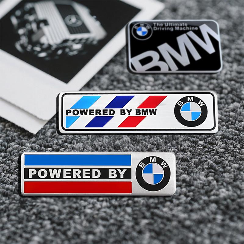 AALN1 3D Aluminum Car Badge Sticker Body Trunk Decoration Decal Modification Accessories For BMW E36 E46 E90 E60 E39 F30 F10 F20 X5