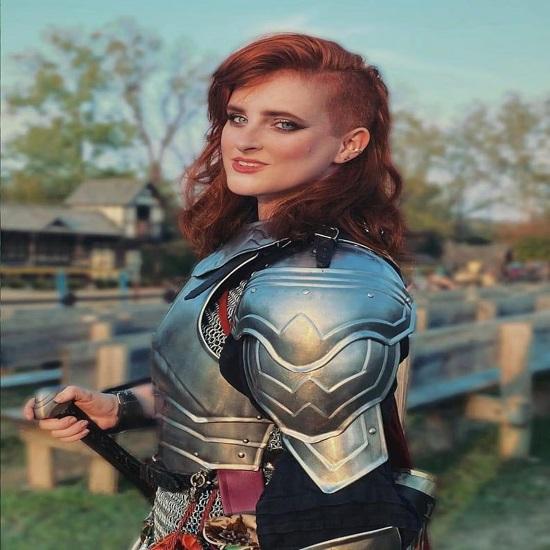 Iron Rose Noble Warrior Maiden Armor Set Half Body Lady Armor Suit Cuirass,Paauldrons,Bracers Larp,Cosplay Roleplay